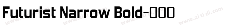 Futurist Narrow Bold字体转换